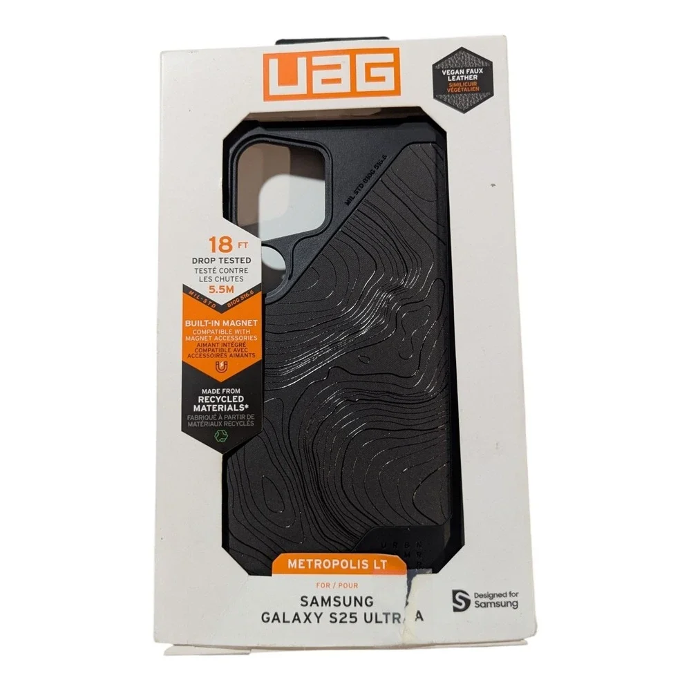 Oo6-O UAG Samsung Galaxy S25‎ Ultra Case Metropolis LT Rugged Topography Black